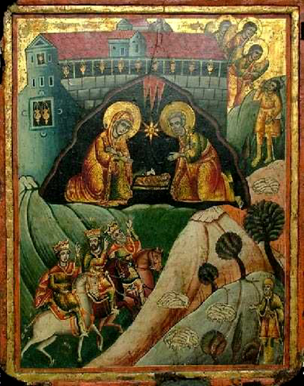 Рождество Христово. Българска икона от XVIII век