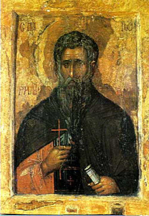 Св. Иоан Рилски, икона от Рилския манастир