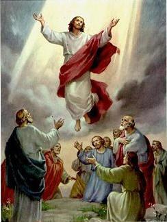 Възнесение Христово - католическо изображение. Източник: themostholyrosary.com
