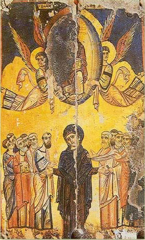 Възнесение Христово - икона от VI век,  манастира "Св. Катерина" в Синай (Египет)