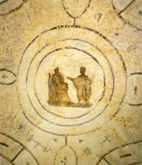 Благовещение, фреска от катакомбата Присцила