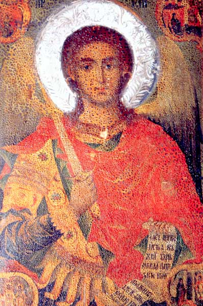 Св. архангел Михаил, стенопис от 1820 г. в  "Свети Архангел Михаил" в Трявна, Йоаникий папа Витанож