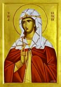 Kyriaki the Great Martyr. Greek icon. Source: goarch.org