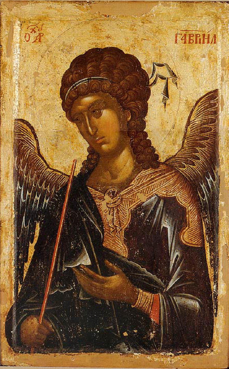 Св. Архангел Гавриил. Икона от Хилендарския манастир в Св. Гора. Източник: rastko.org.yu