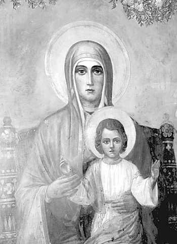 Пресвета Богородица с Младенеца, икона от пазарджишкия храм "Успение Богородично". Снимка: Милена Николова