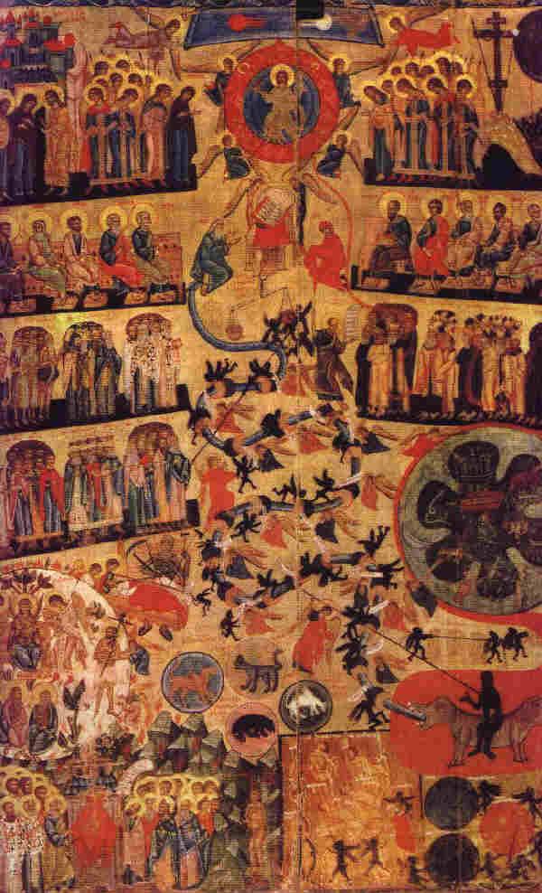 Страшният съд, руска икона от XVI век. Източник: christusrex.org.