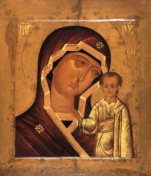 Пресвета Богородица с Младенеца, Казанска икона