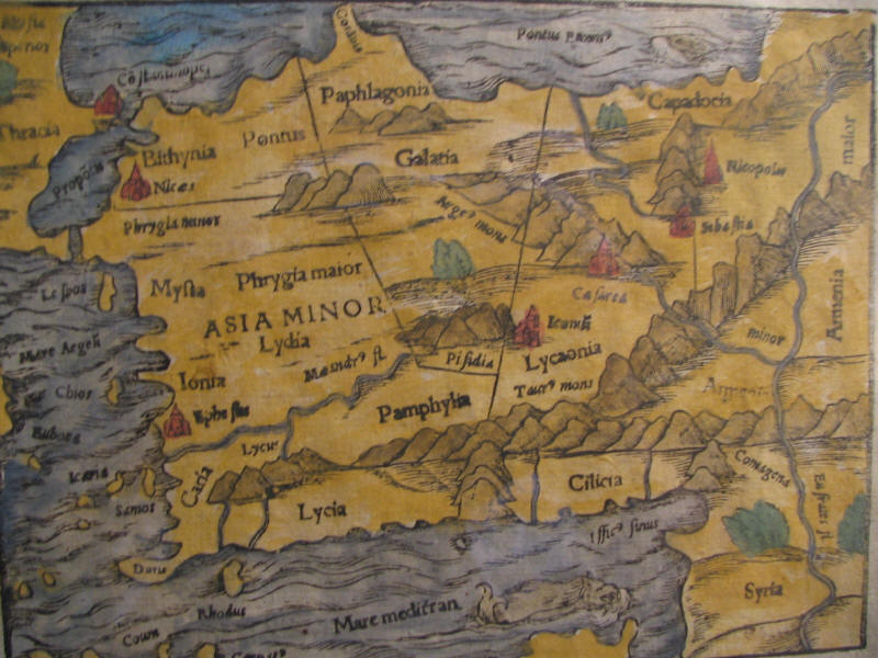 Карта от XV в. на историческите области в Мала Азия. Источник: wikipedia.org