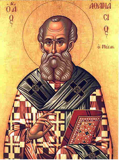 Св. Атанасий Велики Александрийски епископ. Гръцка икона