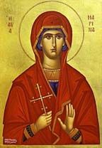 Св. Марина, гръцка икона. 