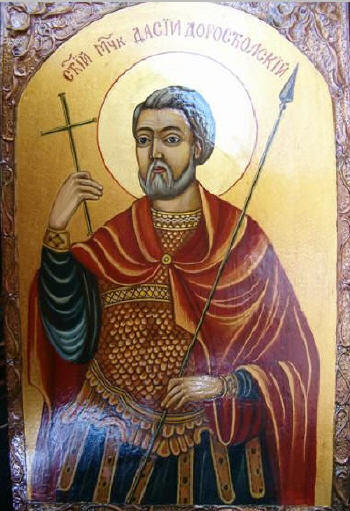 Св. Дазий Доростолски. Икона в Силистренския храм 