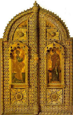 Bema doors from the Chelandari Monastery at Mount Athos