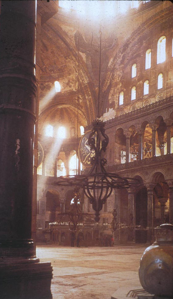Hagia Sophia, inside view, source arc.miami.edu
