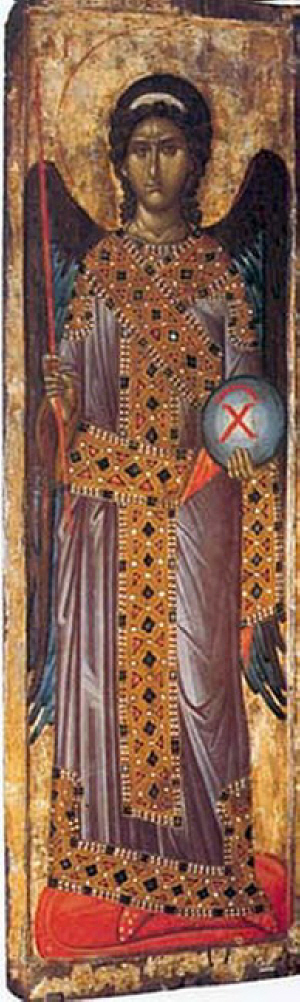 Св. Архангел Михаил. Икона от 1340 г. от Дечанския манастир. Източник: sirota.ru