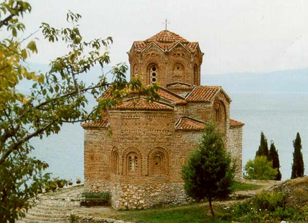 Църквата "Св. Йоан Богослов" (Канео) край Охридското езеро. St. Jovan Bogoslov - Kaneo (St. John the Theologian)