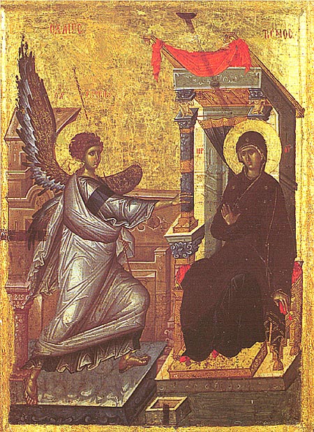 Св. Благовещение. Икона от църквата "Св. Климент" в Охрид