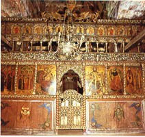 Иконостасът на църквата "Св. Наум" в Охрид